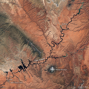 Dwindling waters of Lake Powell