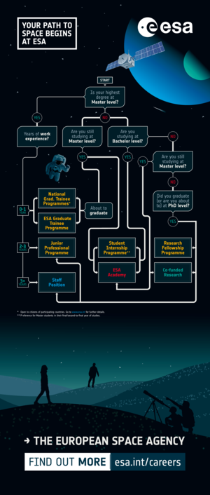 ESA careers flowchart