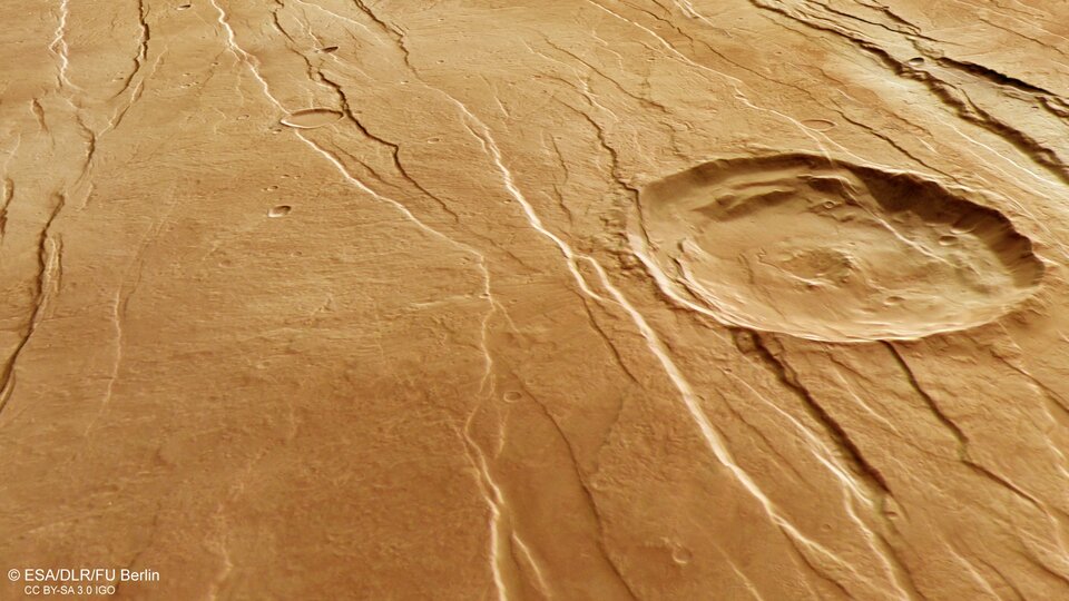 Perspective view of Tantalus Fossae