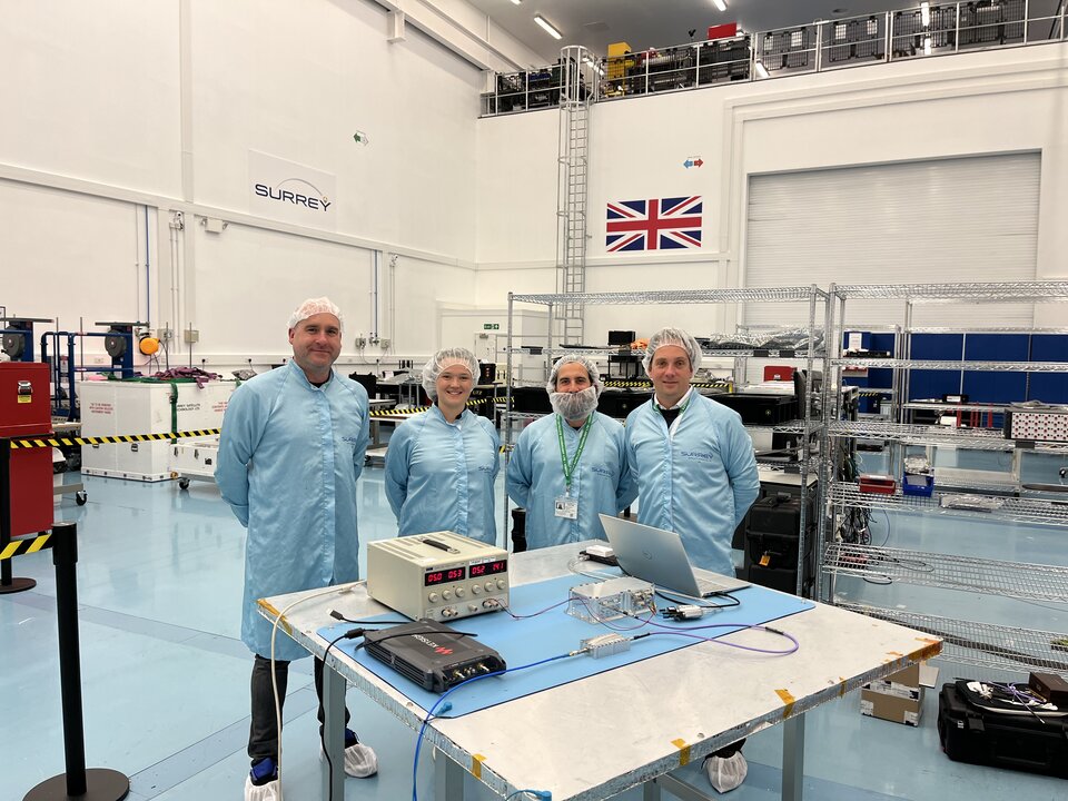 Receiver team at SSTL