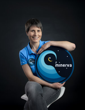 Samantha and her Minerva mission logo