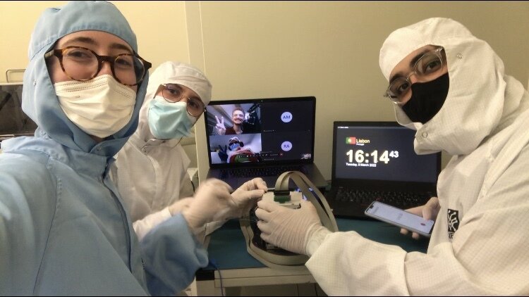 Students from the ISTSAT team turning on the CubeSat for the first time – what we called the “birth” of ISTSAT-1