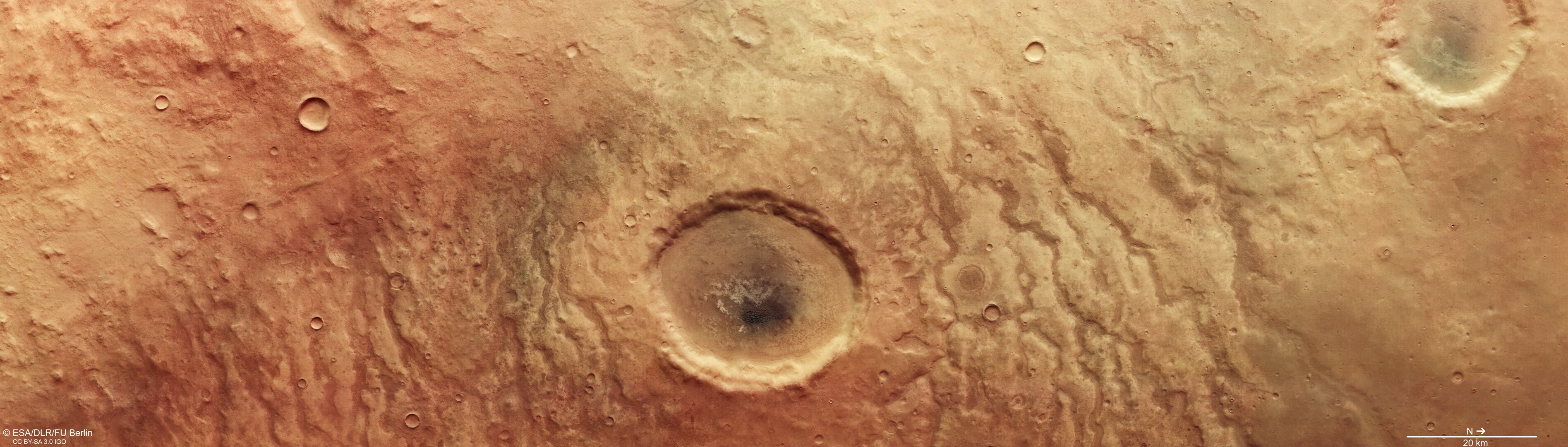 Aonia Terra on Mars