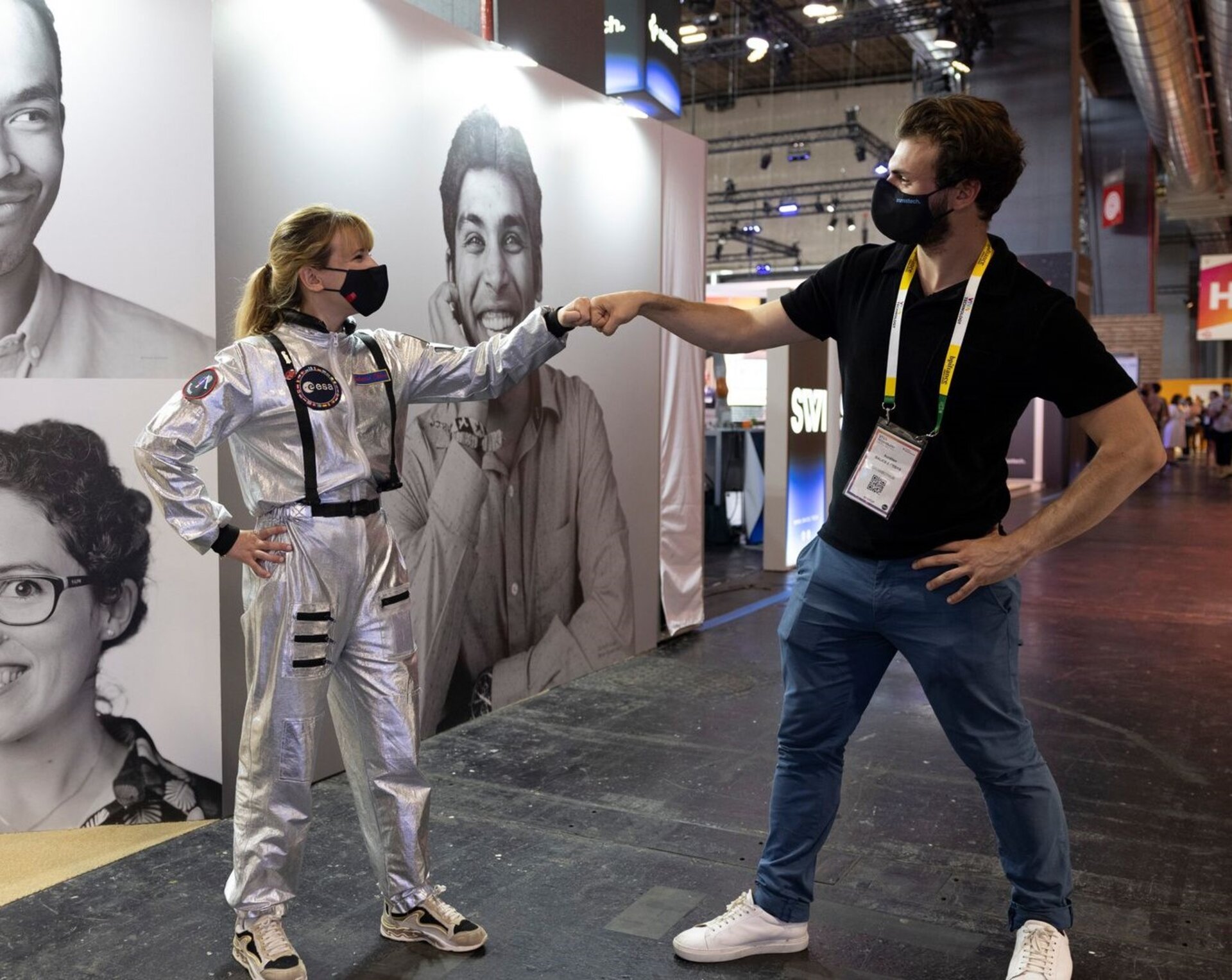 Delegates at the VivaTech show in Paris in 2021
