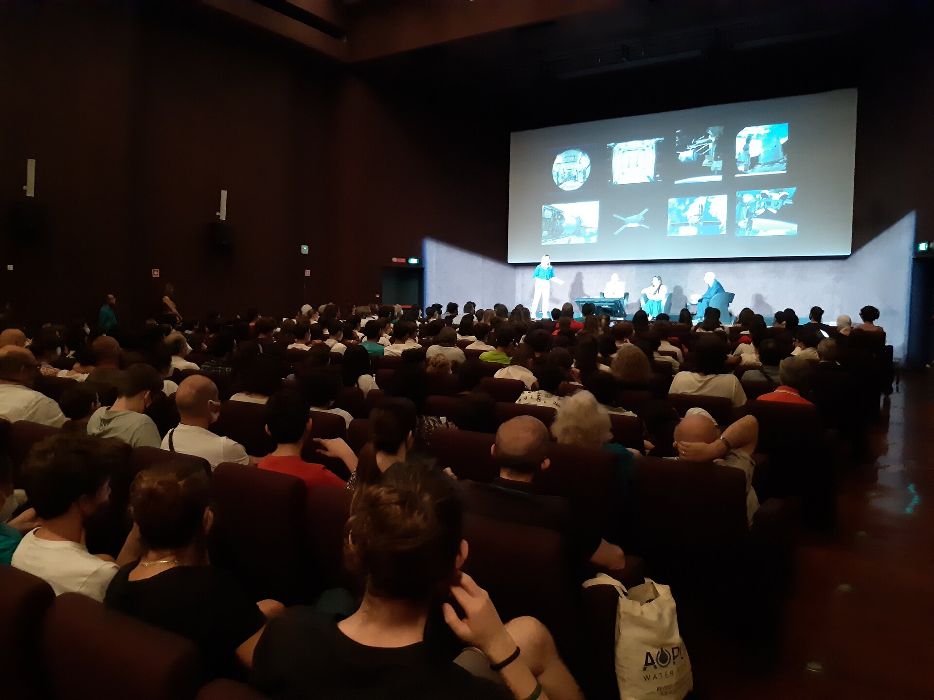 Space experts inspiring students and teachers participating in the special event at the National Museum of Science and Technology Leonardo da Vinci in Milan, Italy.