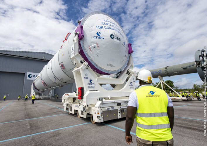 Ariane 6 central core transport