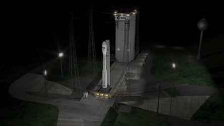 Vega-C on pad VV21 livery artist's impression