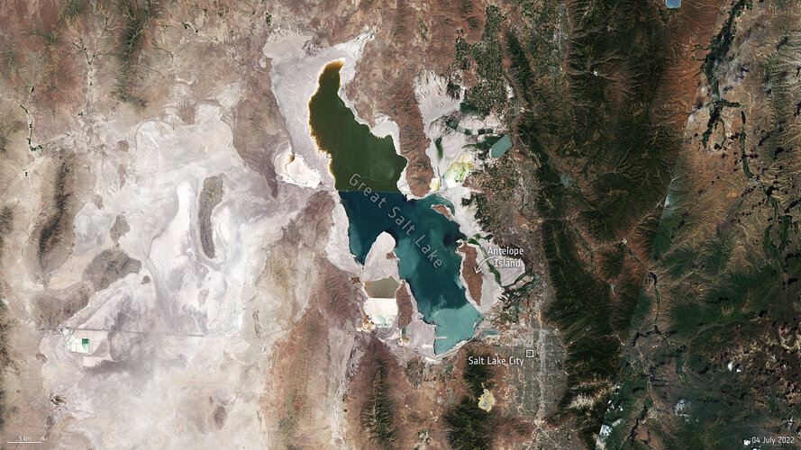 Great Salt Lake in July 2022