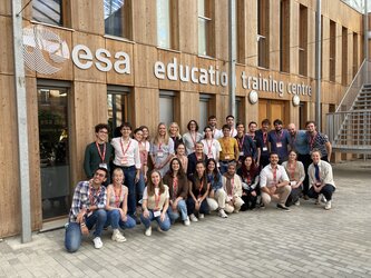 Motivated university students after the first week of the ESA ELGRA Gravity-Related Research Summer School 2022