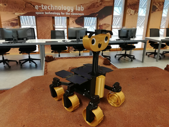 Robotics Workshop will make use of the ExoMy robot, developed at ESA's Planetary Robotics Lab