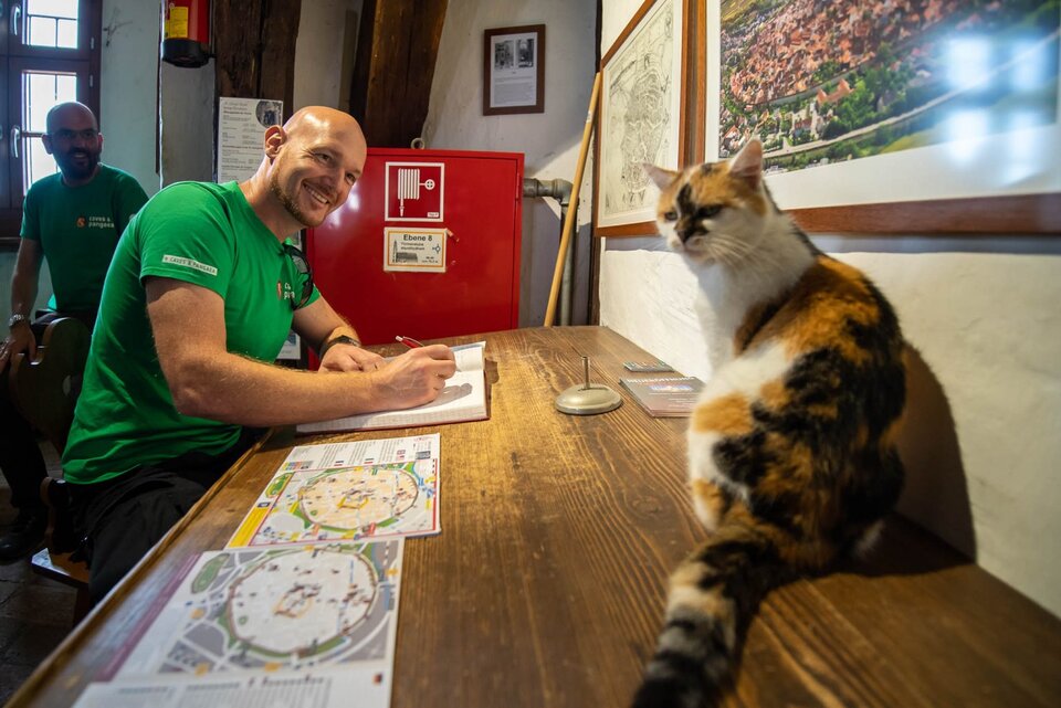 Alexander Gerst und die Katze Frau Wendelstein