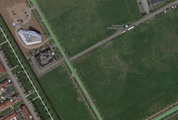 ESTEC Open Day 2023 parking Aerial view