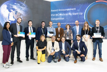 Winners of ESA's start-up competition