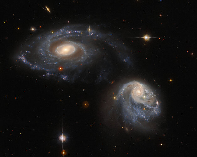 A snapshot of interacting galaxies