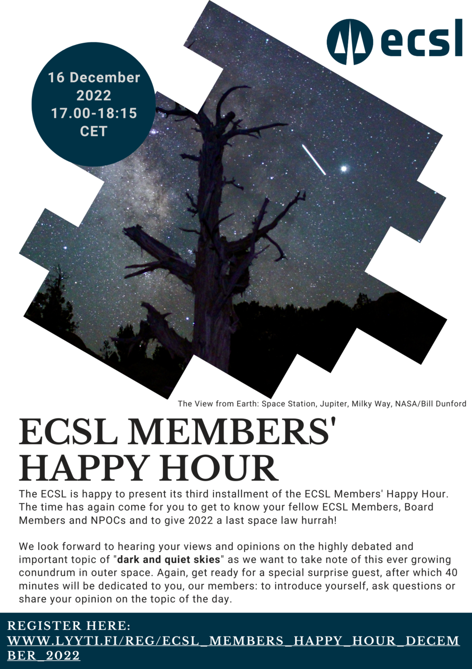 ECSL Happy Hour - Dark and Quiet Skies 