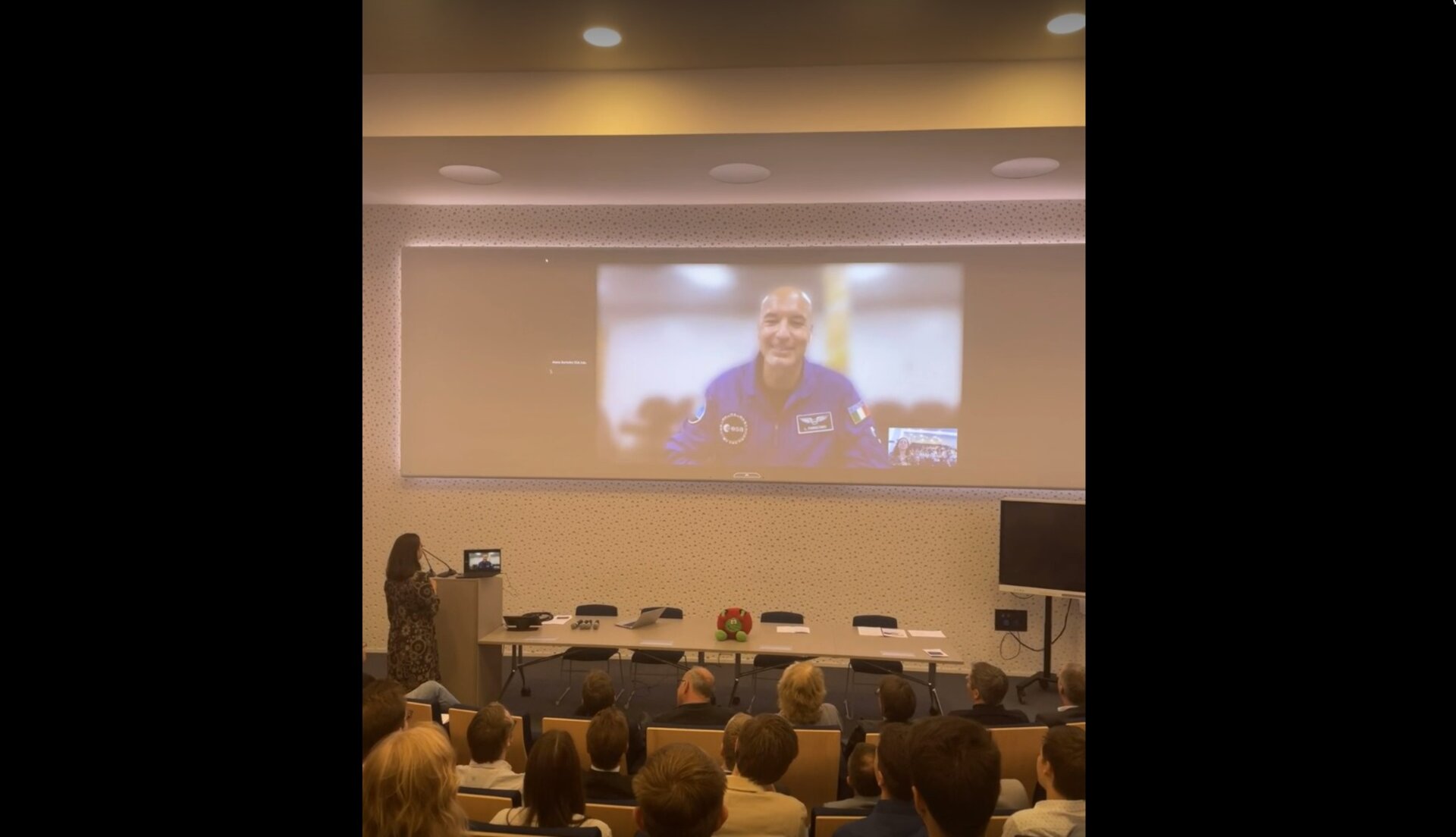 ESA Astronauts Luca Parmitano connected with the students during last day of CubeSat Summer School 2022