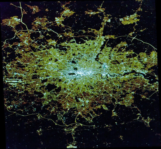 London at night in 2012