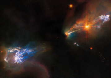 Multiwavelength view of a turbulent stellar nursery