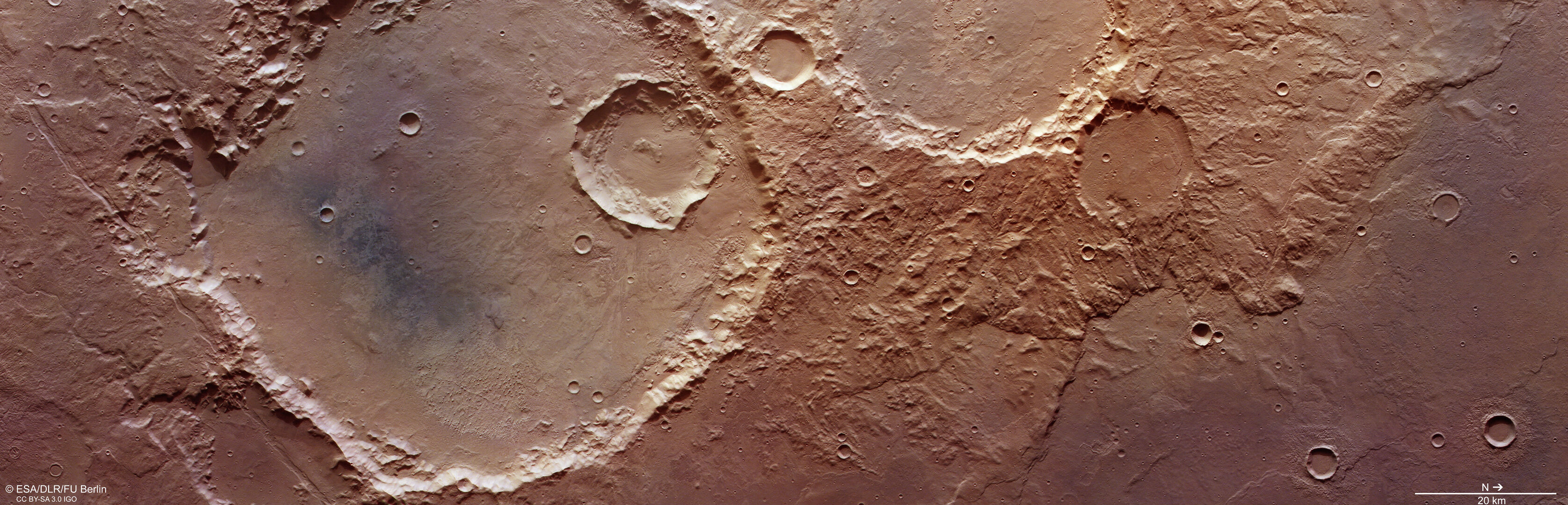 Terra Sirenum, Mars