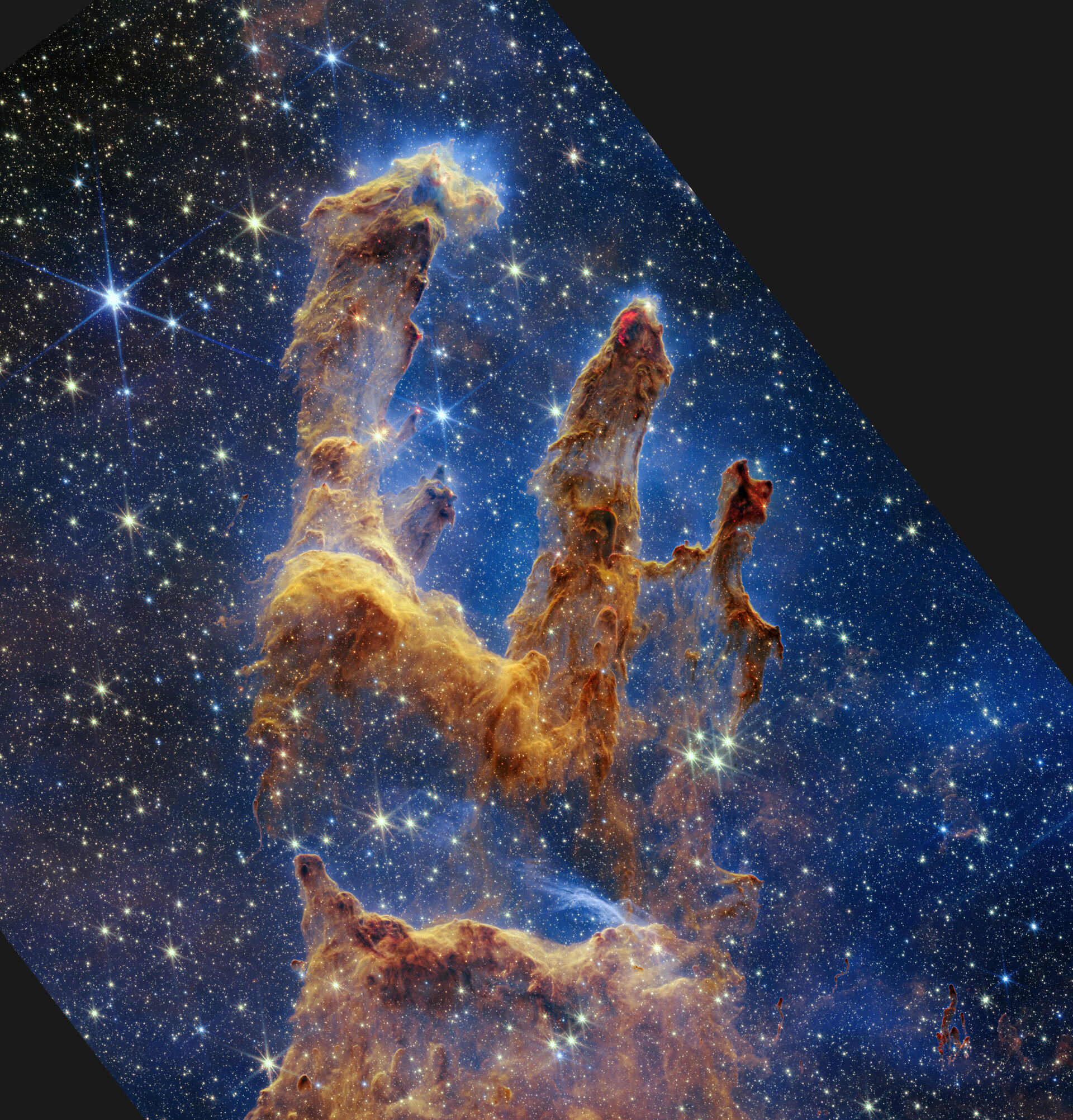 ESA - Hubble and Webb showcase the Pillars of Creation (Slider)