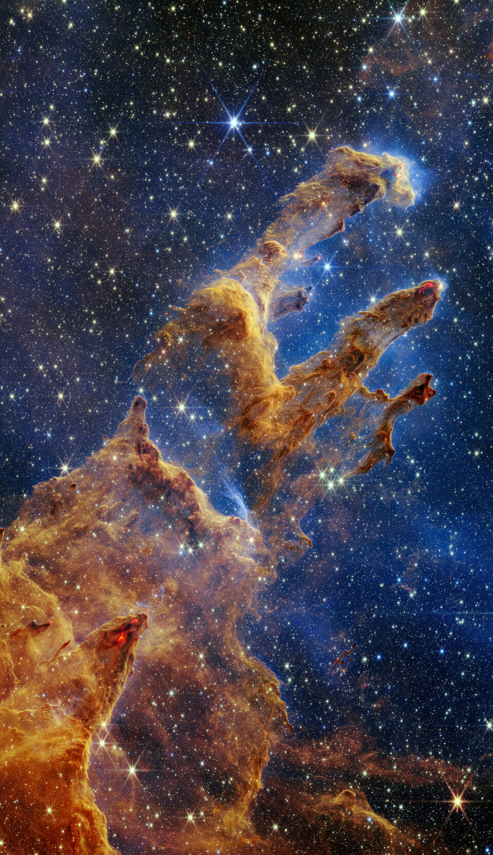 Webb's portrait of the Pillars of Creation (NIRCam)