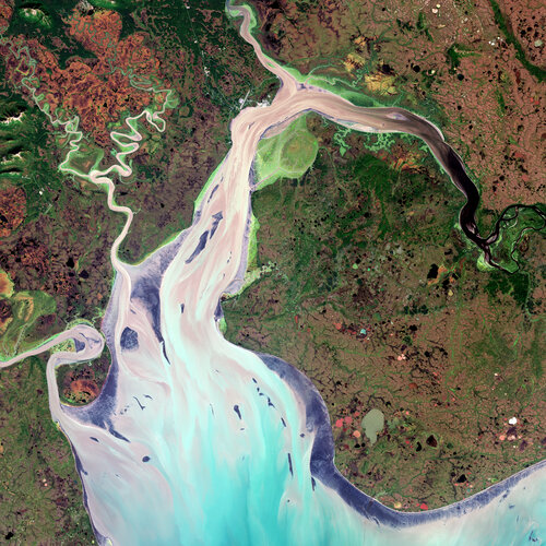 Die Erde aus dem Weltraum: Nushagak-Bucht, Alaska 