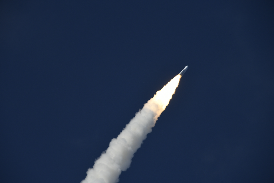Launcher heading into space