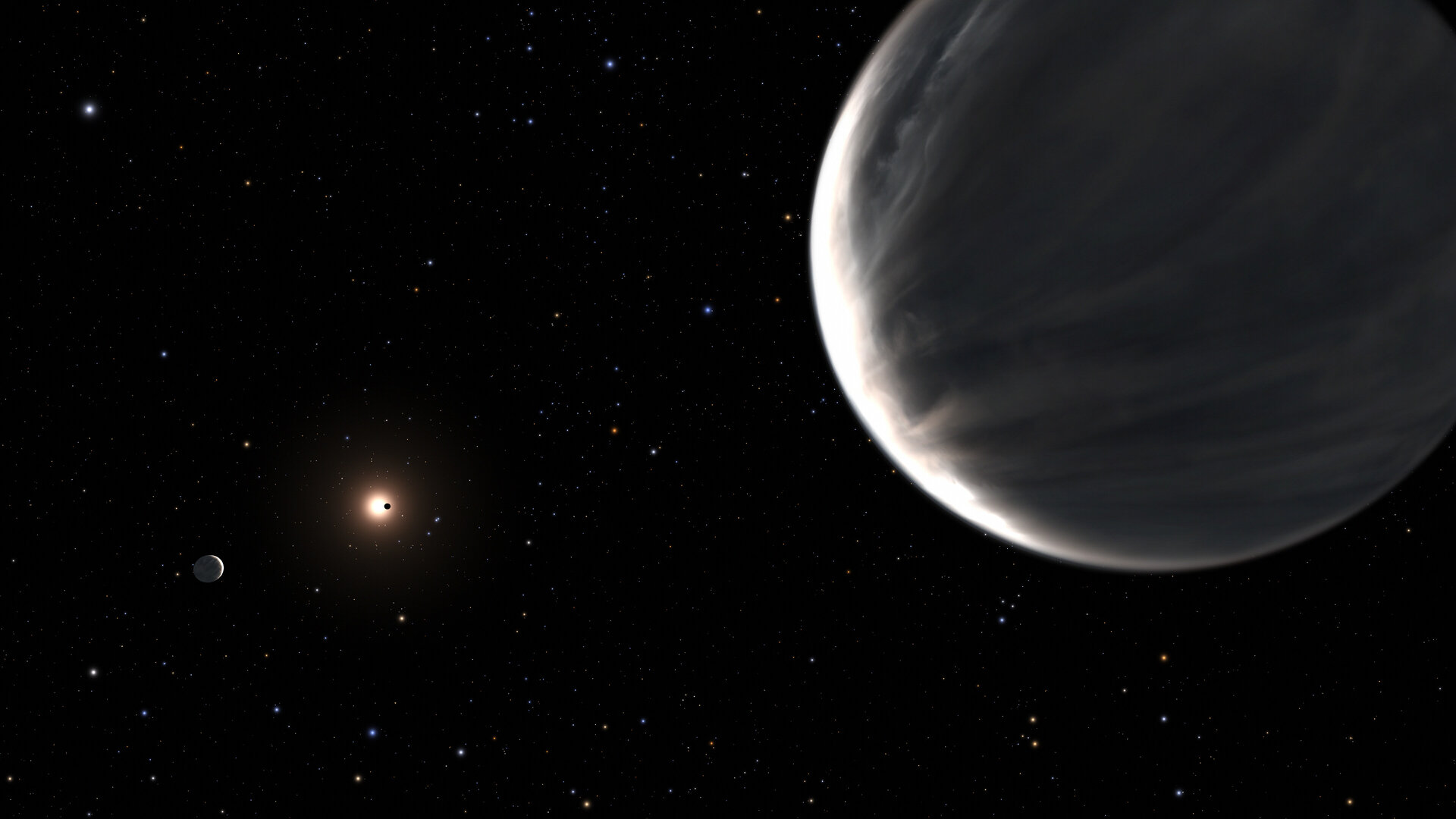 Artist’s illustration of Kepler 138 planetary system