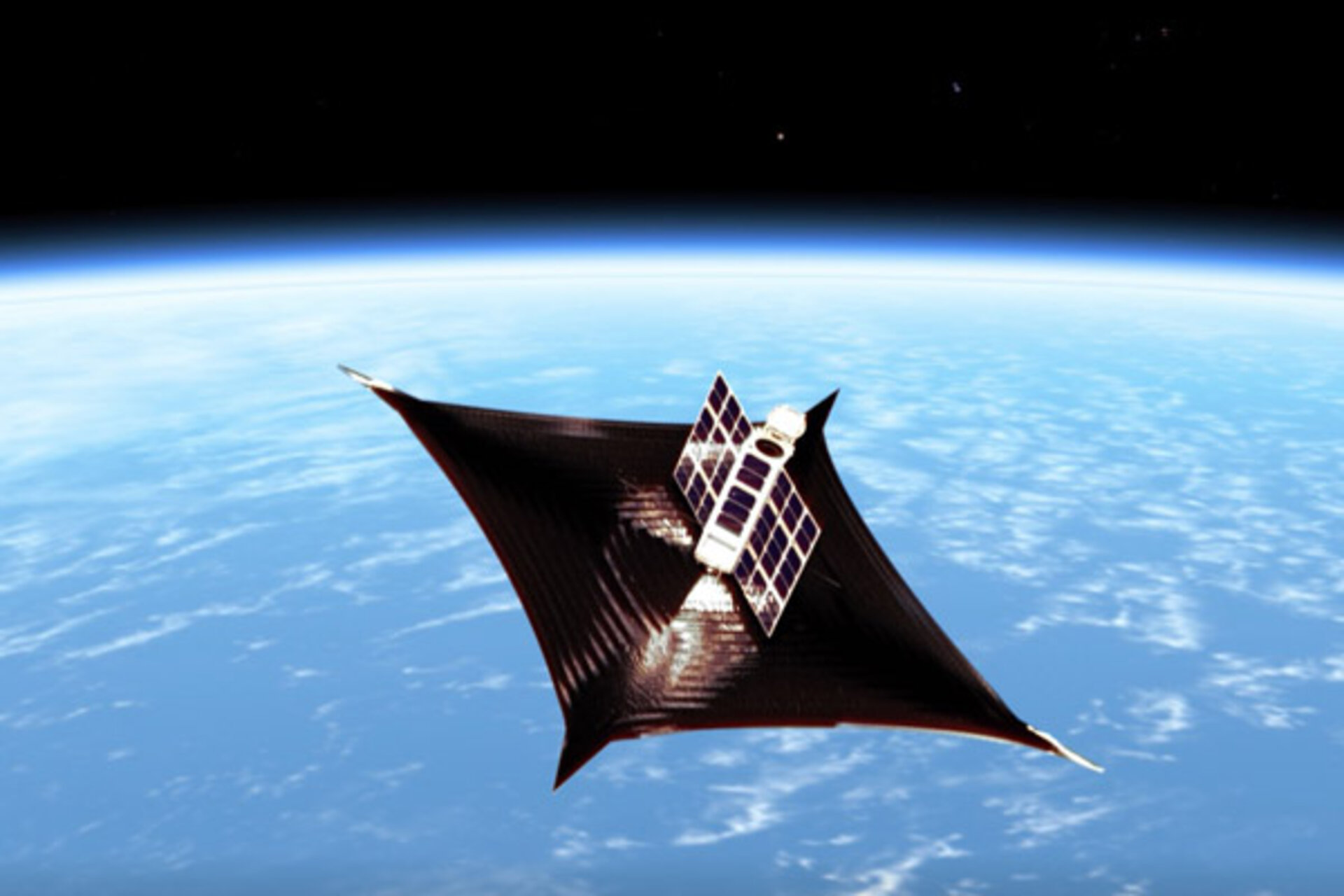 ADEO sail for deorbiting