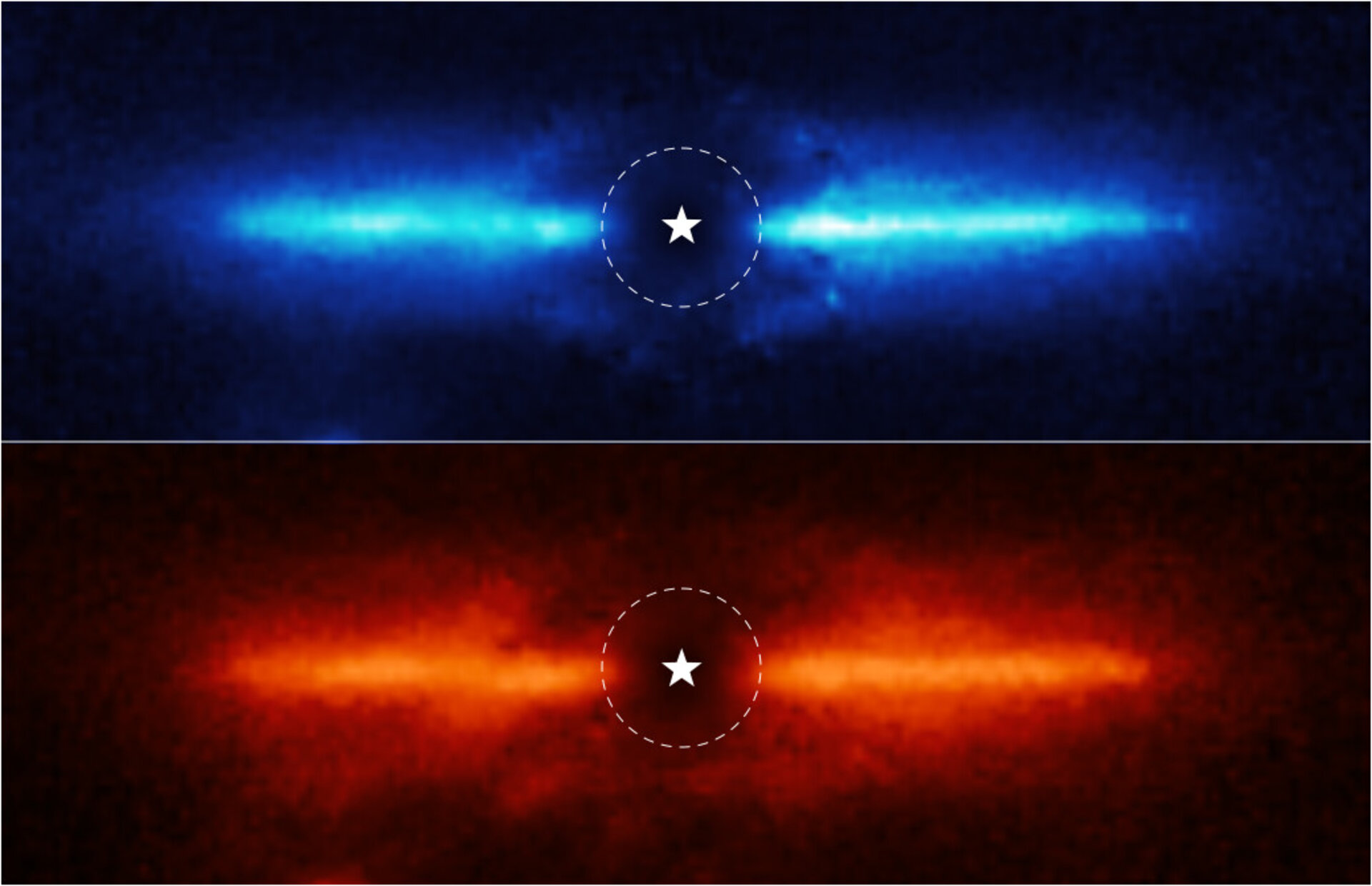 Dusty debris disk around AU Mic