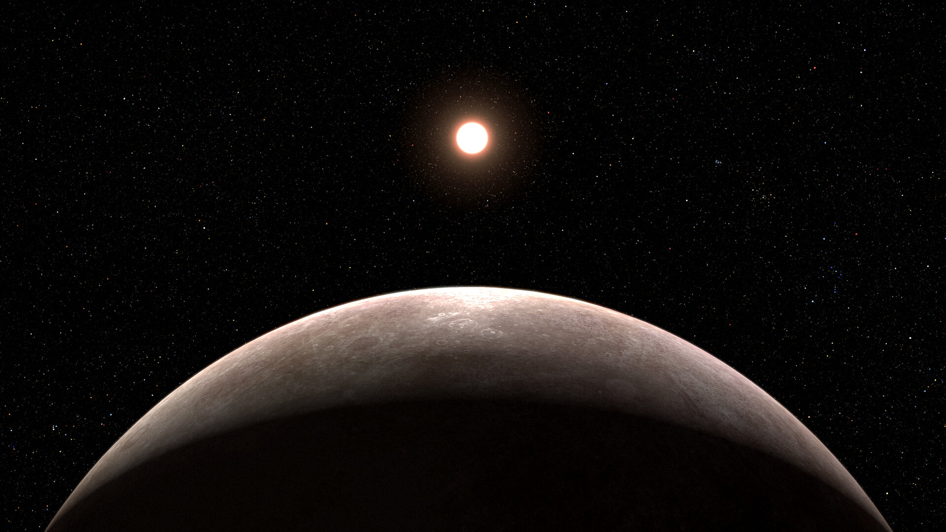 Exoplanet LHS 475 b and its star (Illustration)