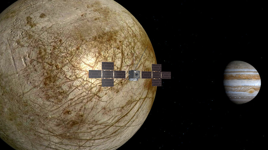 Juice flyby of Europa (artist’s impression)