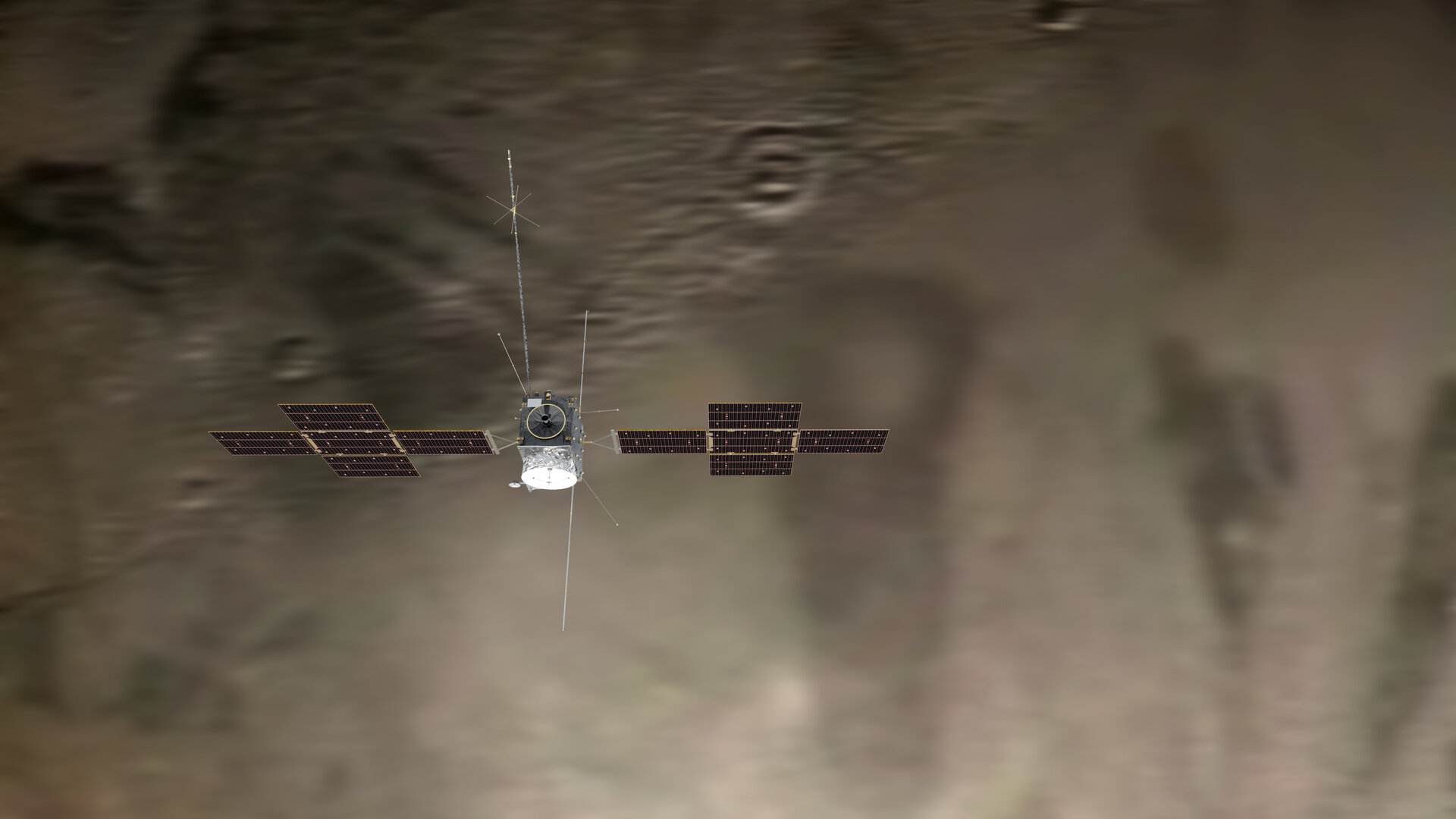 Juice orbits around Ganymede (artist’s impression)