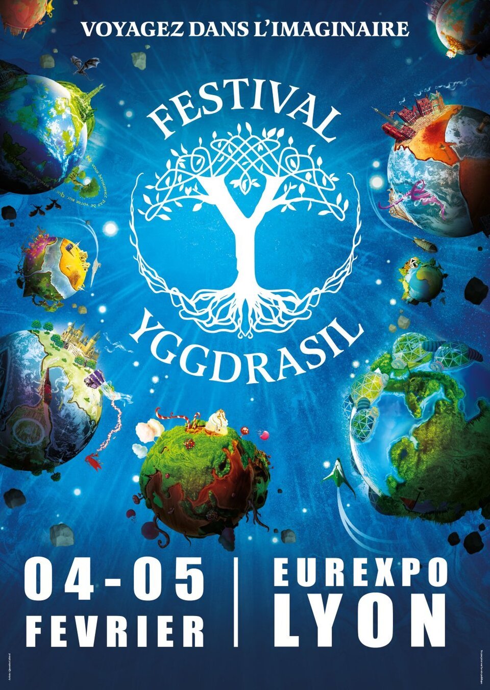 Affiche de l'édition 2023 du festival Yggdrasil de Lyon