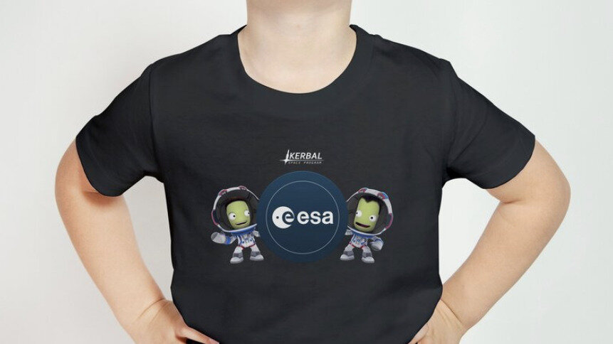 Kerbal fans can find official Kerbal merchandise at the ESA Space Shop.