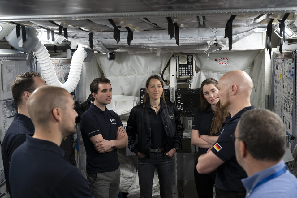 New ESA astronaut candidates start basic training- Columbus mockup