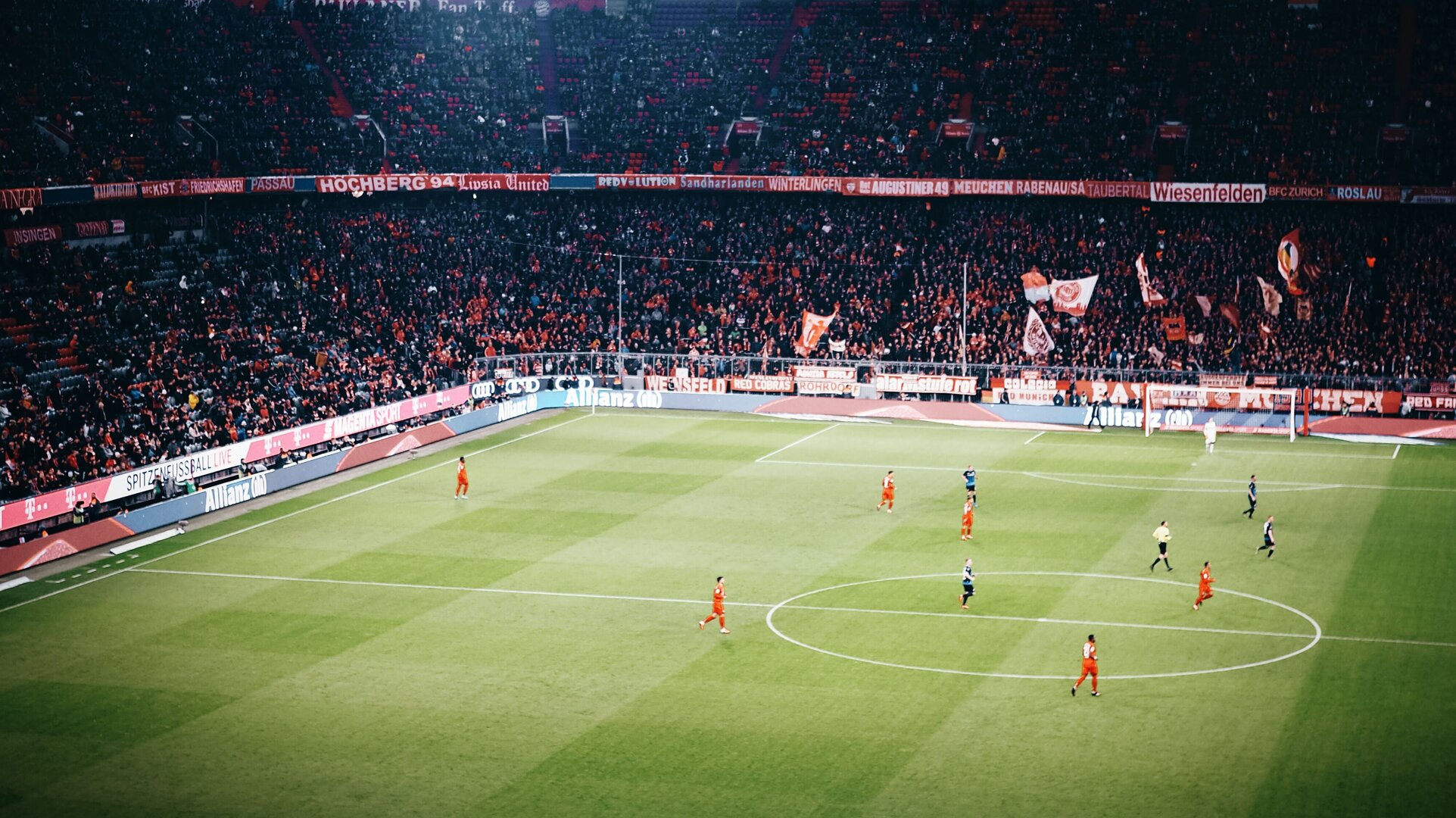 Bayern Munich’s home ground of the Allianz Arena
