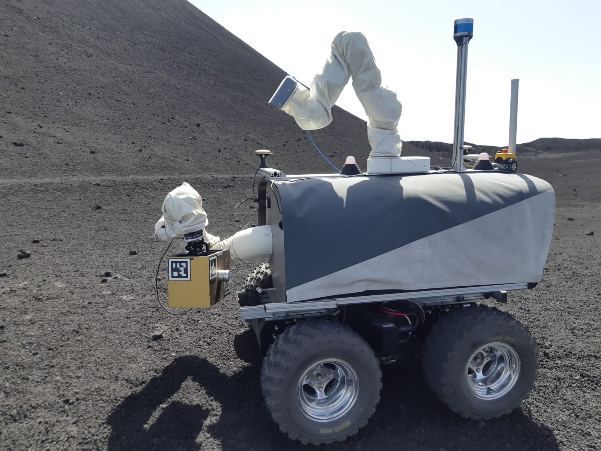 ESA's interact rover on Mount Etna, Italy