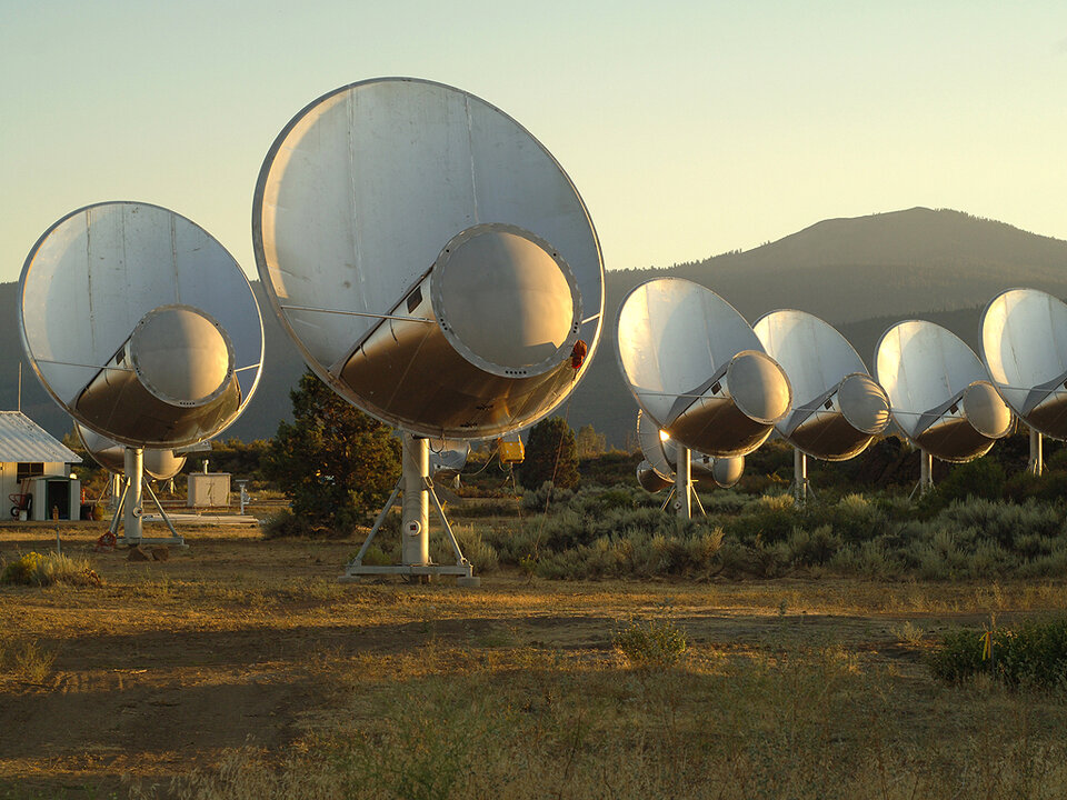 The Allen Telescope Array is searching for extraterrestrial intelligence