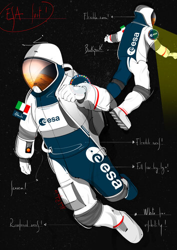 Spacesuit design: Alberto Piovesan