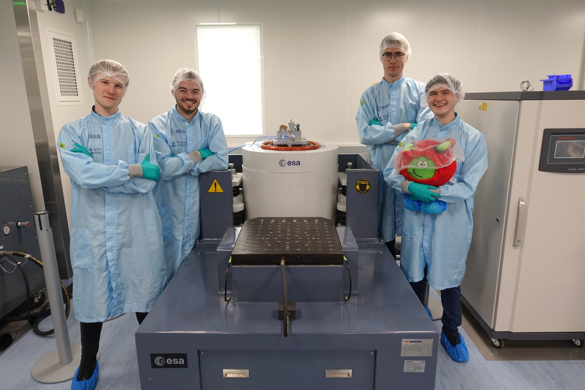 UoBSat team Preparing for Vibration Test