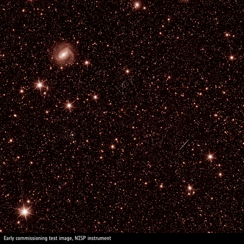 Early commissioning test image – NISP instrument