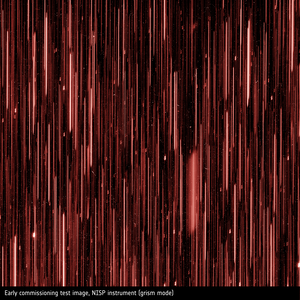 Early commissioning test image – NISP instrument (grism mode)