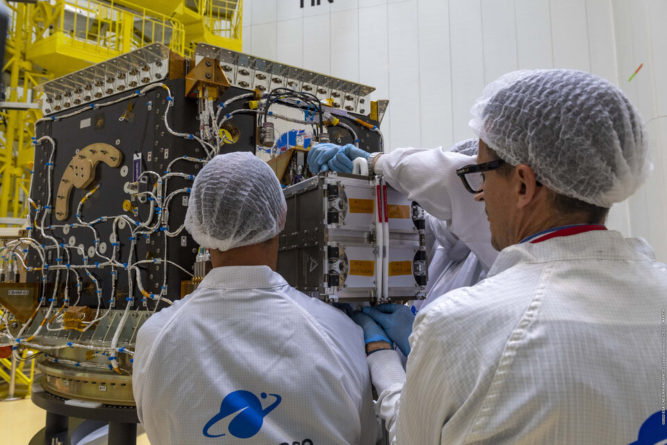 ANSER CubeSats being installed on Vega
