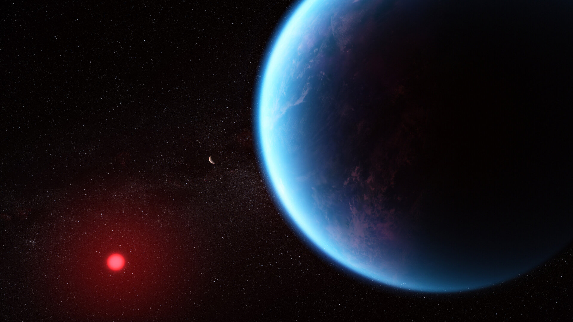 Exoplanet K2-18 b (Illustration)