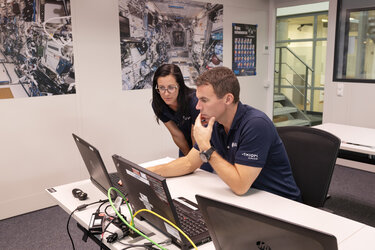 Marcus Wandt during astronaut training at EAC