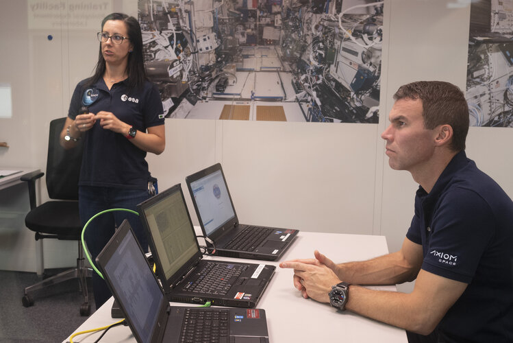 Marcus Wandt during astronaut training at EAC