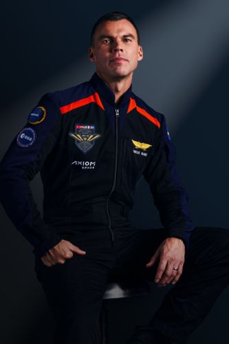 Marcus Wandt in Axiom Space flightsuit