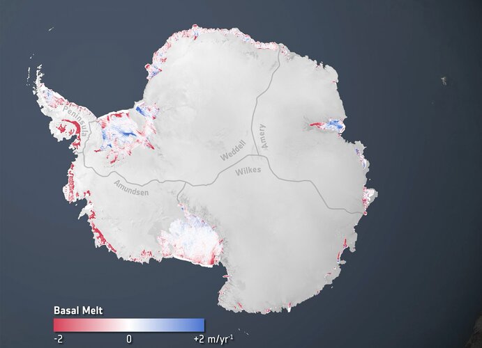 Antarctic ice shelf melt