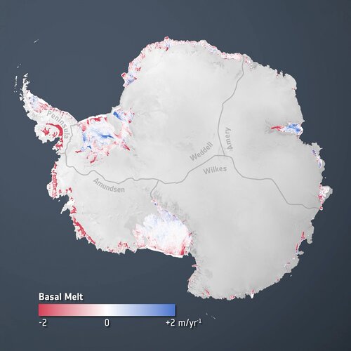 Antarctic ice shelf melt